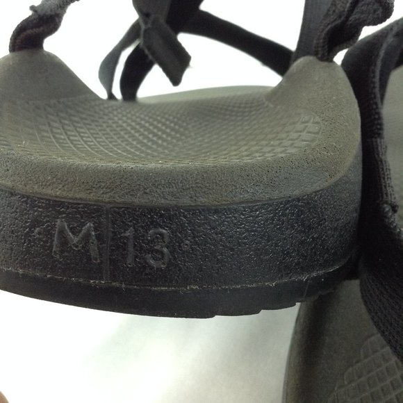 Chaco Black Nylon Adjustable Straps Open Toe EcoTread Sandals - Picture 8 of 11